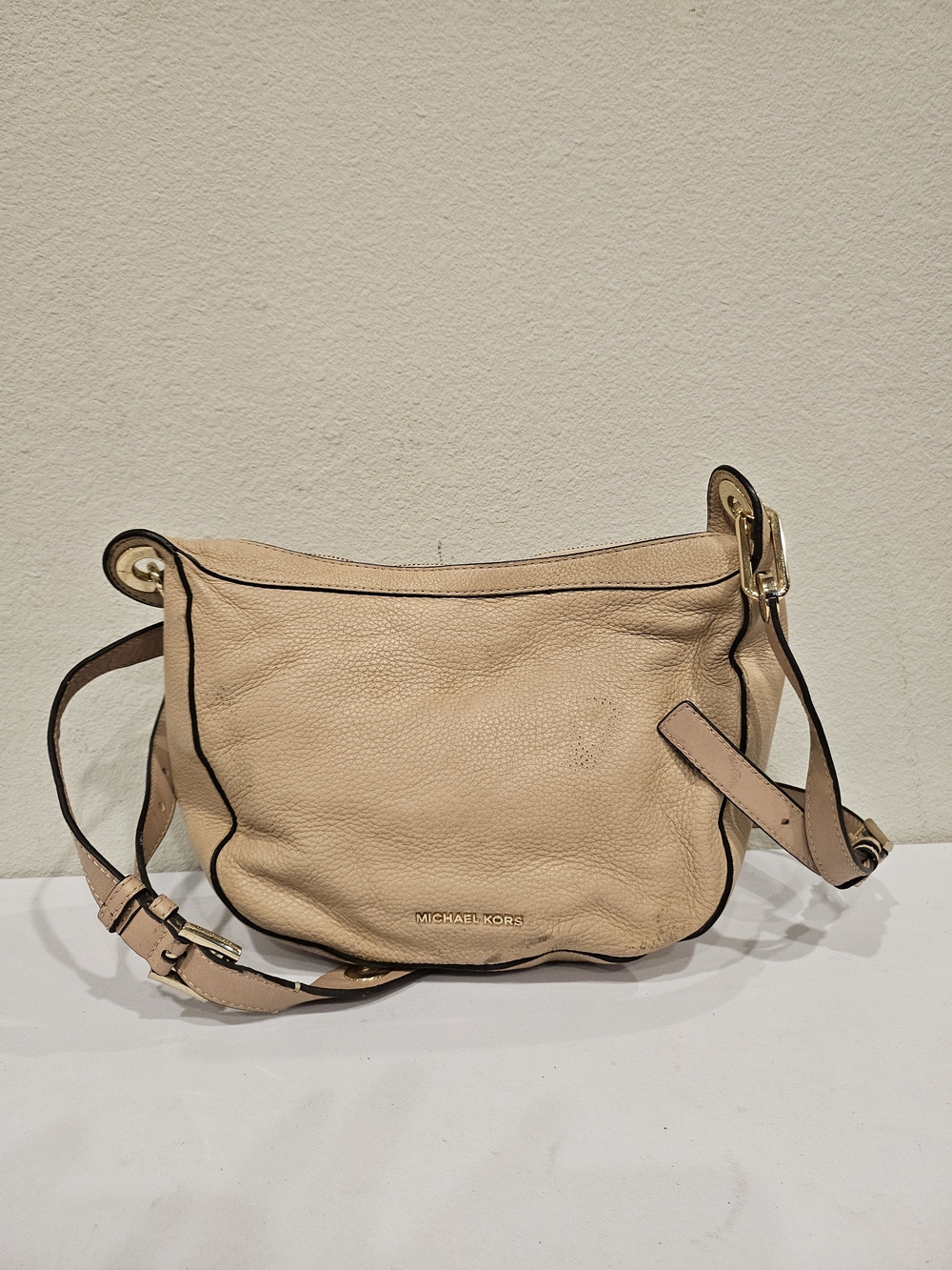 Michael Kors Nude Leather Crossbody Bag